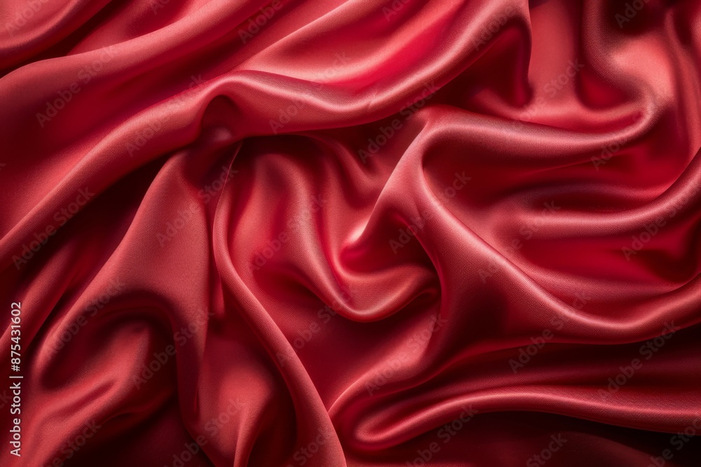 Luxurious Red Silk Fabric Background Luxurious Red Silk Fabric Background