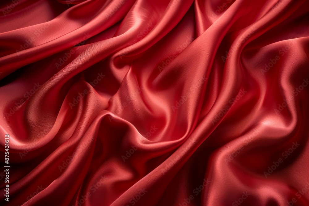 Luxurious Red Silk Fabric Luxurious Red Silk Fabric