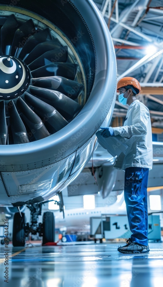custom made wallpaper toronto digitalEngineers Conducting Structural Integrity Tests on Aircraft Components in Advanced Testing Facility
