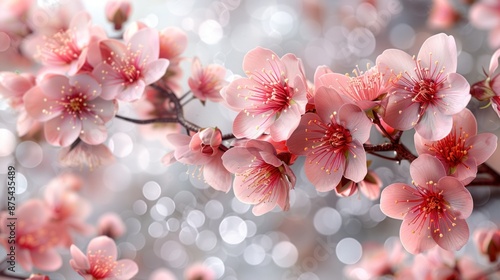 Delicate Pink Blossoms in Bloom