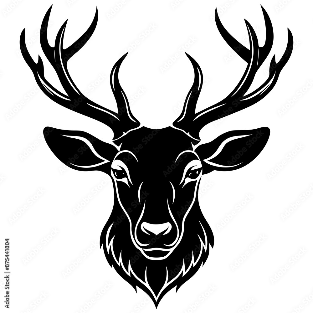 deer head vector illustration deer head vector illustration
