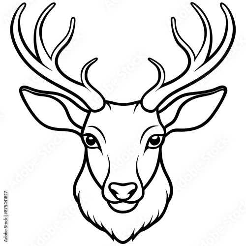 deer head vector illustration