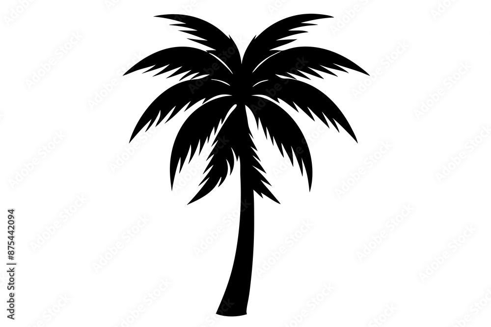palm tree silhouette vector illustration palm tree silhouette vector illustration
