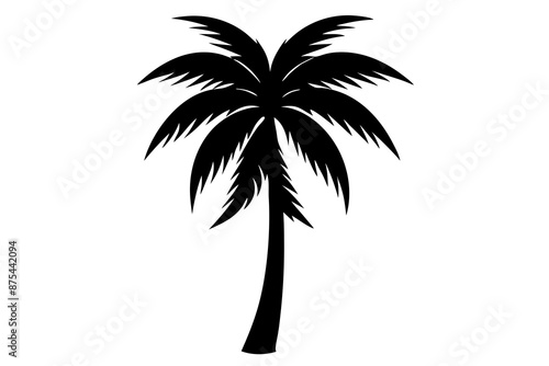 palm tree silhouette vector illustration