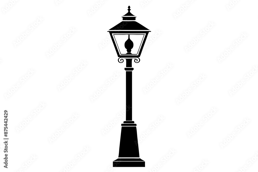 room lamp post icon silhouette vector illustration room lamp post icon silhouette vector illustration