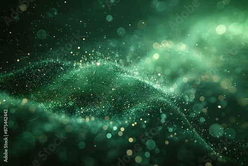 dark green programming screen with bubbles