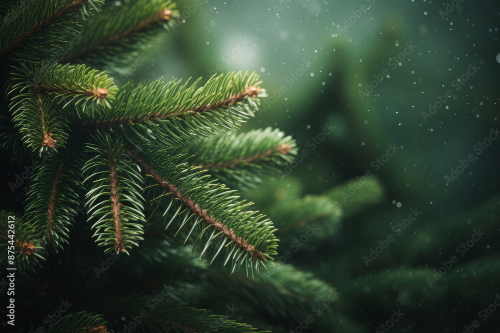 Green spruce branch, Christmas tree Green spruce branch, Christmas tree