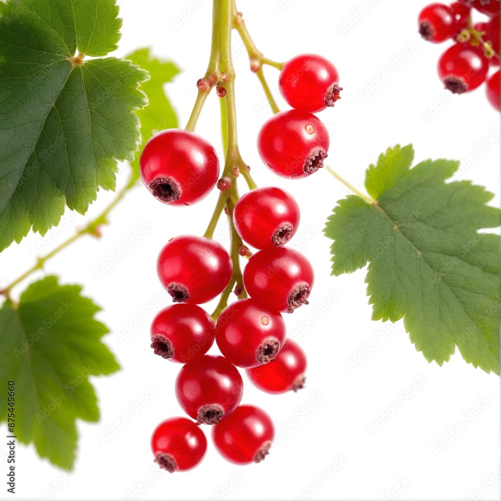 Red currant grows on bush. Nature, organic food and gardening Red currant grows on bush. Nature, organic food and gardening