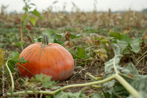 Wallpaper Mural pumpkin on the grass Torontodigital.ca