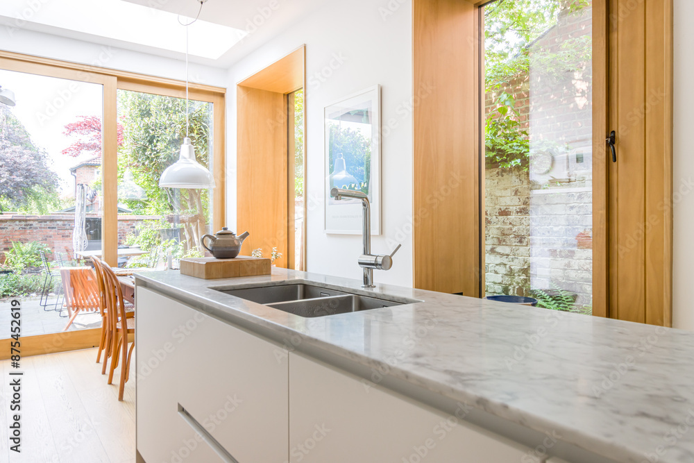 Contemporary kitchen in a leafy suburb of England Contemporary kitchen in a leafy suburb of England