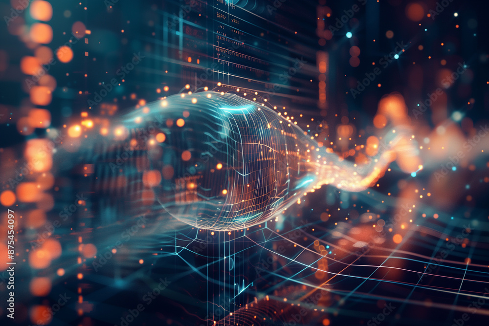 a high-tech background that visualizes the concept of quantum computing, with abstract representations of quantum bits, entanglement, and superposition a high-tech background that visualizes the concept of quantum computing, with abstract representations of quantum bits, entanglement, and superposition