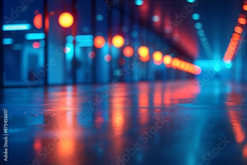 Blurred background of police office, Generated using AI