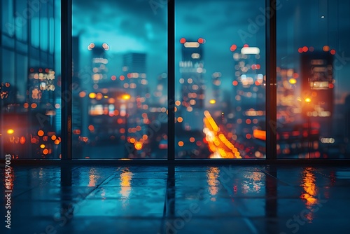 Blurred background of police office, Generated using AI