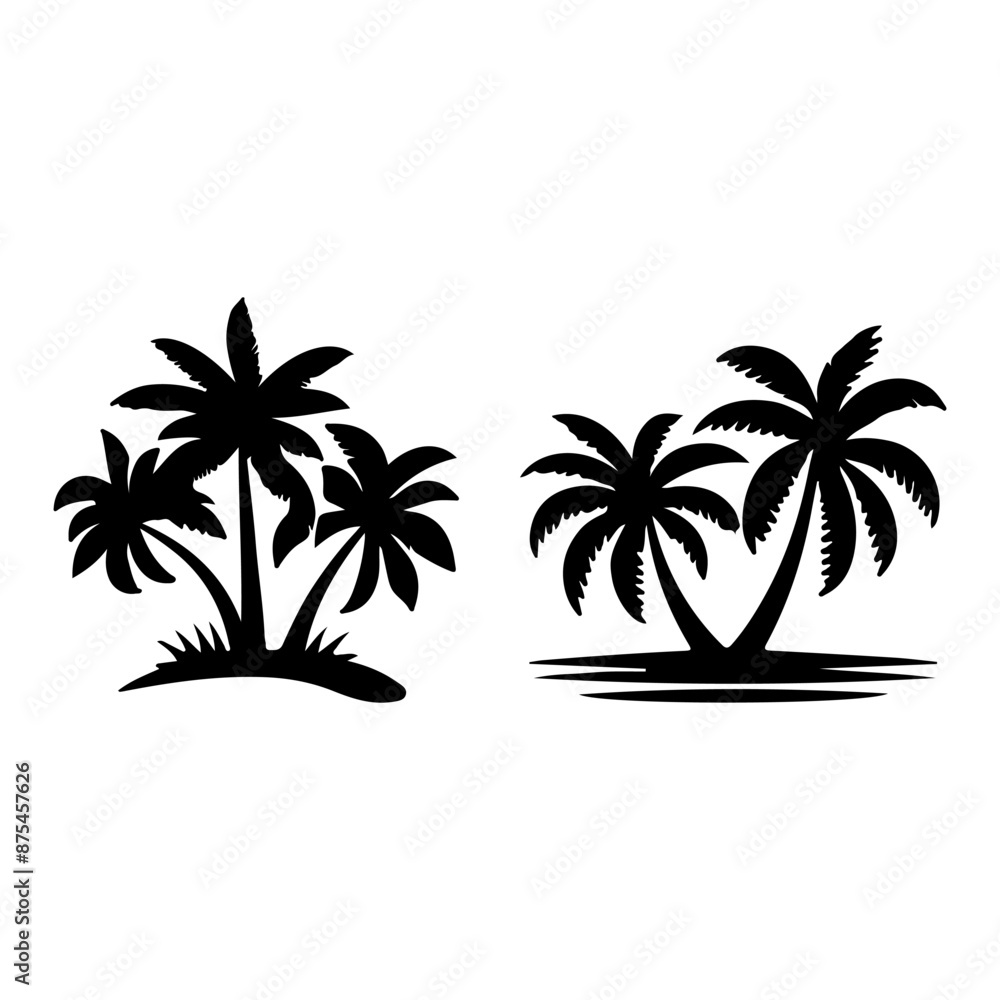 Tall tropical tree with large versatile and feathery leaves. Tall tropical tree with large versatile and feathery leaves.