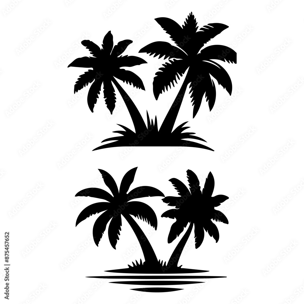 Tall tropical tree with large versatile and feathery leaves. Tall tropical tree with large versatile and feathery leaves.