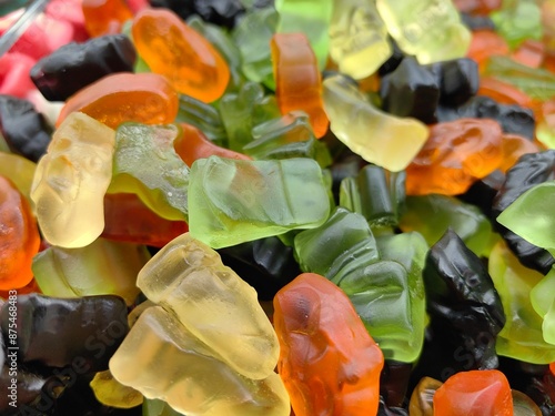 close up of colorful candies