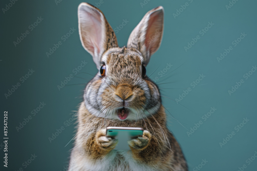 Fototapeta premium Cute Rabbit in Natural Light