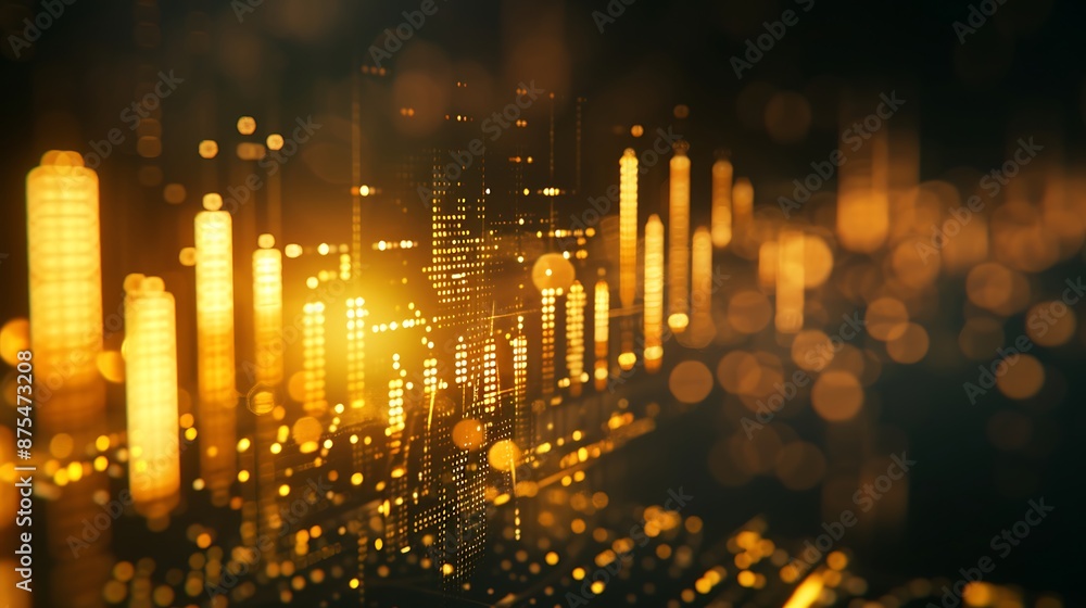financial stock market graph on technology abstract background. Finance and investment concept financial stock market graph on technology abstract background. Finance and investment concept