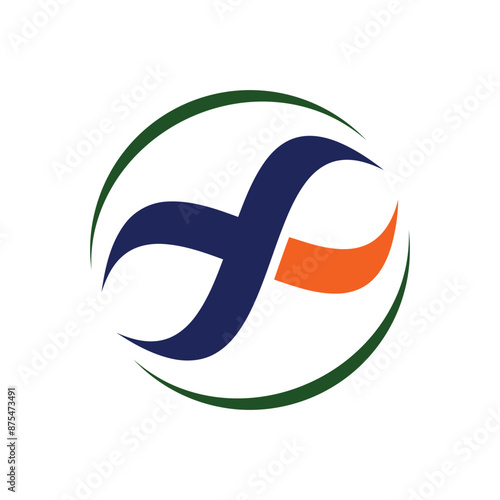Dynamic Flame Symbol Infinity Logo