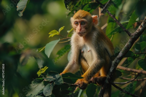 a monkey in a tree © Sergei