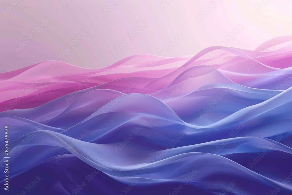 Abstract background with soft waves of pink and blue gradient colors Abstract background with soft waves of pink and blue gradient colors