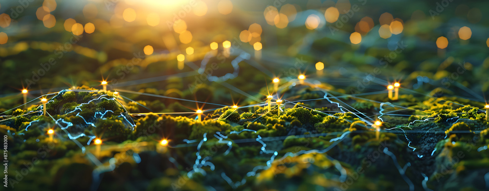 GPS, tracking, location markers, digital location information, and mapping technology concept design