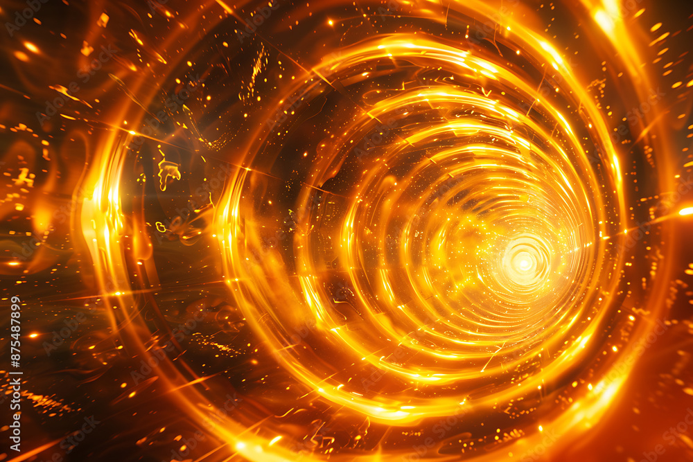 Golden Vortex: Hyperspace Light Tunnel Explosion Golden Vortex: Hyperspace Light Tunnel Explosion