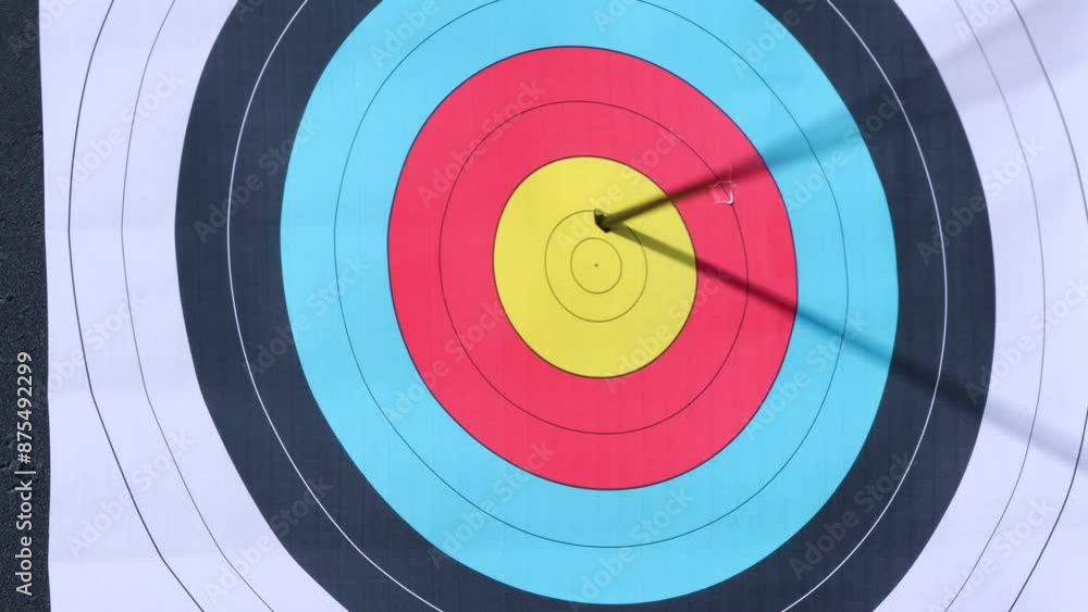 target with arrow in centre bullseye target with arrow in centre bullseye