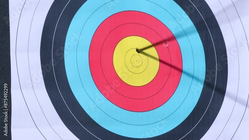 target with arrow in centre bullseye