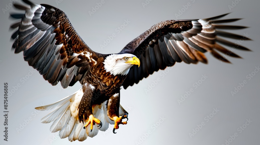 Obraz premium High-res eagle in mid-flight