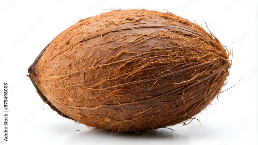 Fresh ripe coconut isolated on white background Fresh ripe coconut isolated on white background
