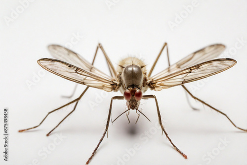 Mosquito, isolated on white, front view