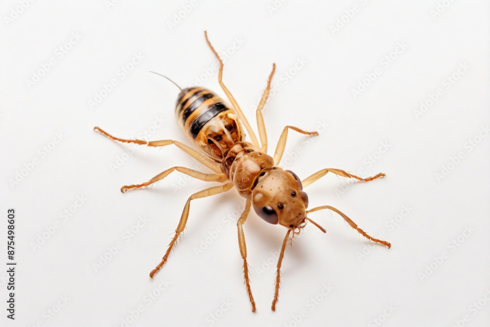 Termite, isolated on white, top view Termite, isolated on white, top view