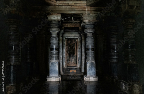 Jain hoysala complex in Halebidu. Karnataka. India. photo