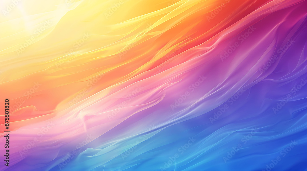 Obraz premium Vibrant Rainbow Swirls - Abstract LGBTQ+ Background for Peaceful Atmosphere