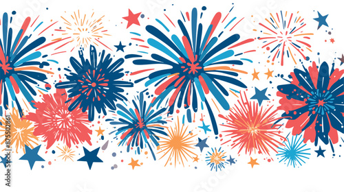 4th of july. Freedom fireworks usa independence day