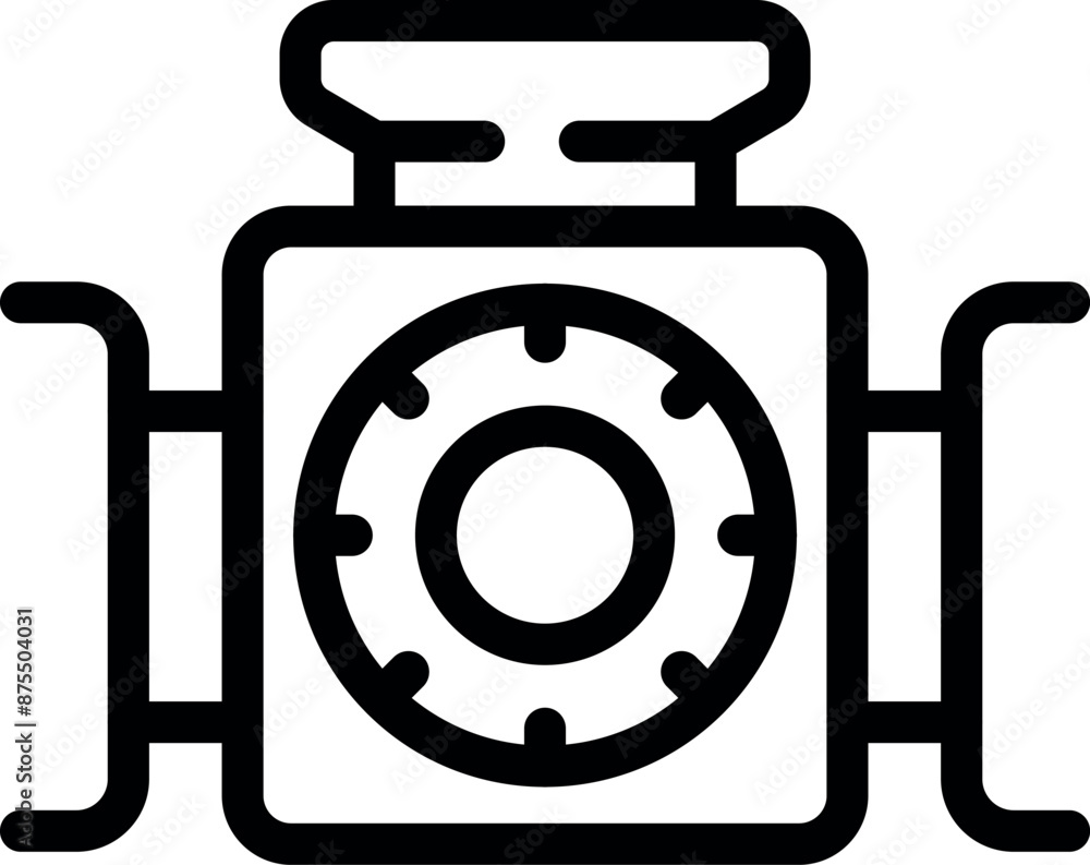 Pipeline valve system is controlling gas flow using combination lock for safety and security reasons Pipeline valve system is controlling gas flow using combination lock for safety and security reasons