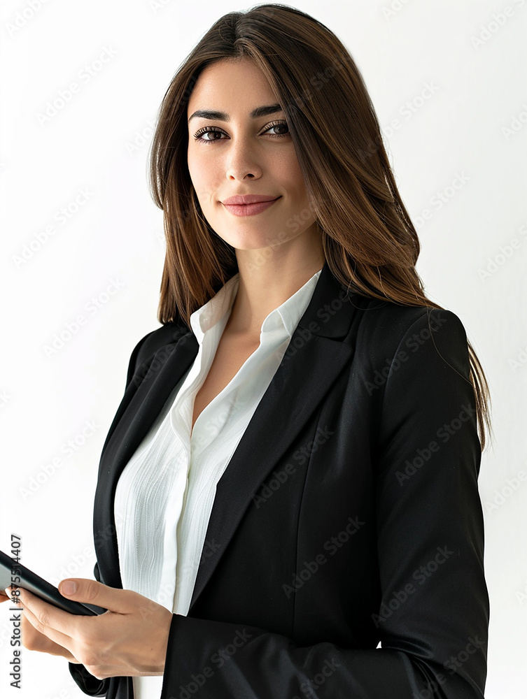 Young smart smiling professional business woman, happy confident 30s female company worker sales manager holding digital tablet standing in modern office working, Young smart smiling professional business woman, happy confident 30s female company worker sales manager holding digital tablet standing in modern office working,