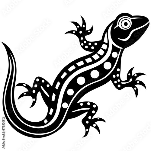 minimalist Lizard silhouette © CreativeDesigns