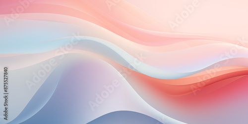 Abstract image in the form of waves with a combination of blue, pink and white shades for wallpaper background for advertising or gift wrapping and web design. 