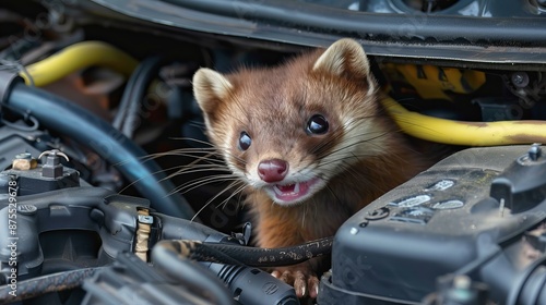 marten damaging wiring, hoses and insulation of cars