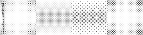 Monochrome geometrical pattern collection