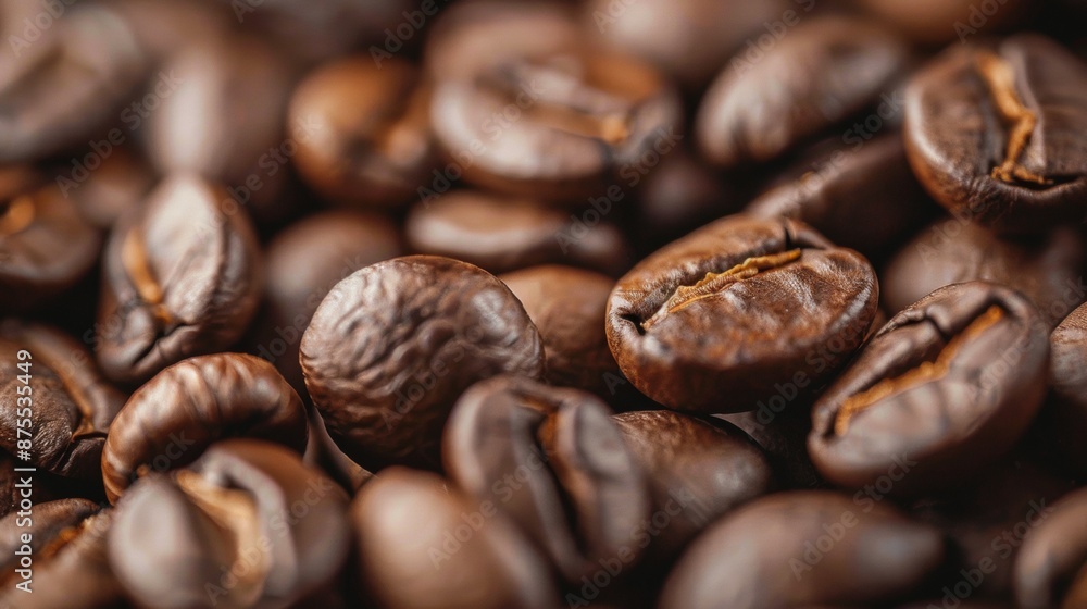 Close-up of Roasted Coffee Beans Close-up of Roasted Coffee Beans