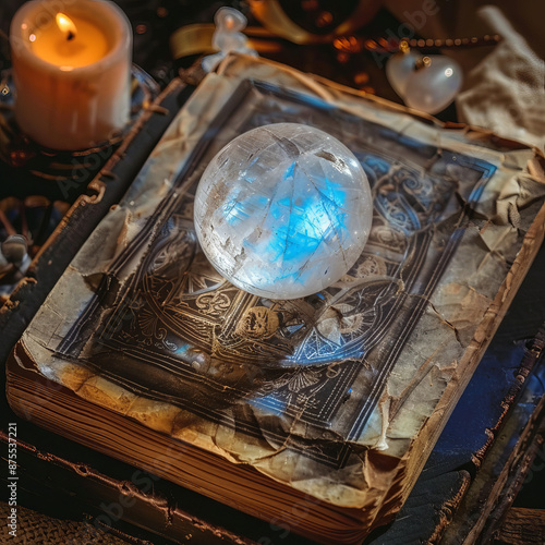 Write about the properties and uses of moonstones in magical practices. How do these stones absorb and amplify lunar energy? Include a story of a magical artifact made from moonston photo