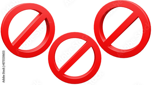 Free Download ban symbol 3d render isolated,red Forbidden icon 3d render isolated, obstacle symbol isolated  - GFXLoad