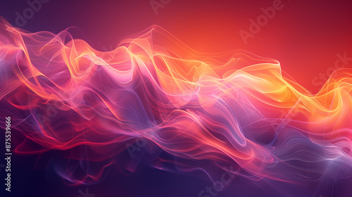 Wallpaper Mural Abstract magenta coloured smoke on background, illuminated and glowing. Torontodigital.ca