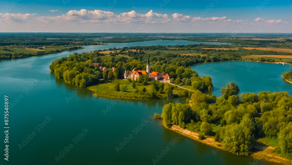 Fototapeta premium Stunning Lake Heviz Hungary nature