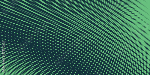 Dither Pattern Bitmap Texture Halftone Angled Gradient Vector Wide Abstract Background. Glitch Screen With Flicker Pixels Effect Wide Backdrop.