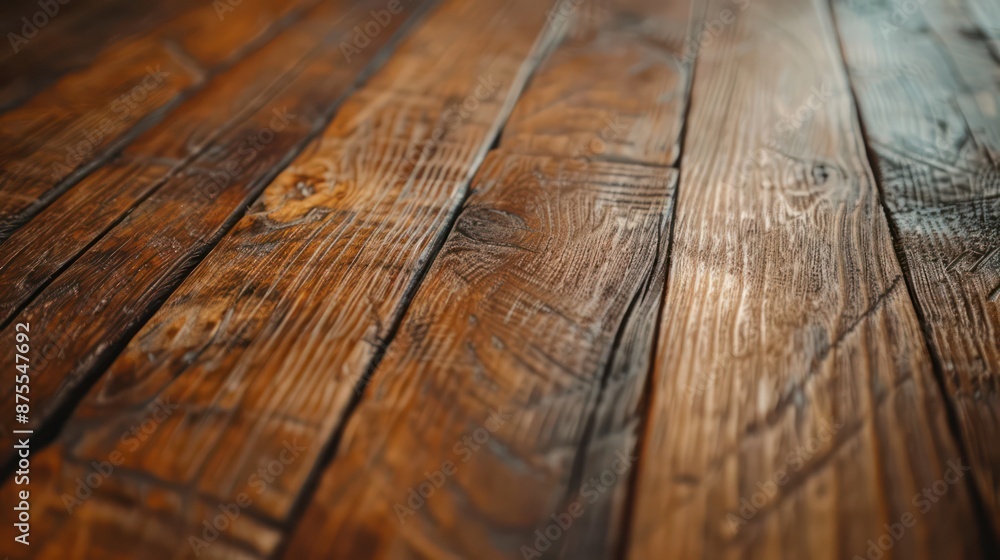 Close-up of aged wooden floorboards with rich textures and grains. Close-up of aged wooden floorboards with rich textures and grains.