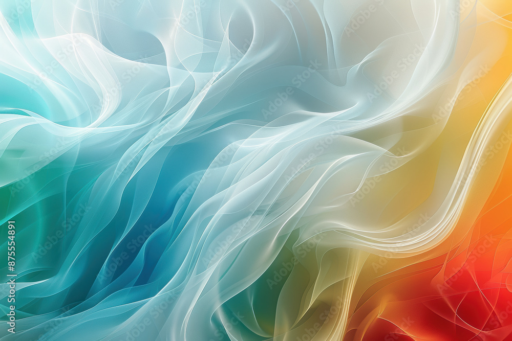 Abstract wavy pastel green, blue, white, gold, red colors gradient background. Disability Pride Month background Abstract wavy pastel green, blue, white, gold, red colors gradient background. Disability Pride Month background